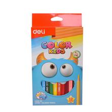 Pastelky DELI trojhranné JUMBO 12 farieb Color Kids