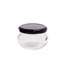Pohár 150ml sklo s čiernym viečkom