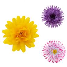 Umelé kvety Georgína vosková v žltej a fialovej farbe.