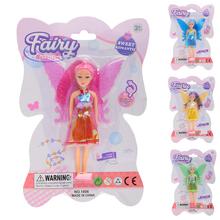 Bábika Víla Fairy s farebnými krídlami.