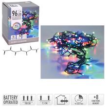 LED svetielka s 96 LED diódami, multicolor, s časovačom a 8 funkciami.