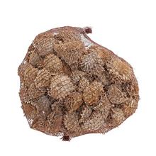 Bielené šišky v sieťke, 1 kg, veľkosť 4-7 cm.