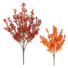 Umelé kvety zápich s mini lístkami v oranžovej a červenej farbe.