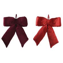 Červené mašle z polyesteru, 2 varianty.