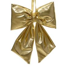 Zlatá mašľa z polyestera.