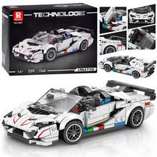 Technické bloky Super športové auto BIELY KABRIOLET s 348 dielikmi.