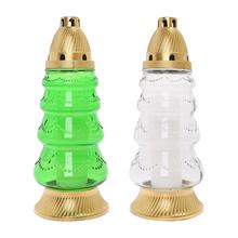 Zelený a biely náhrobný kahanec vianočný