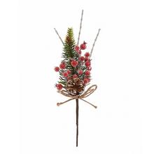 Zápich čečina so šípkami a šiškou, 38 cm