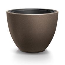 Hnedý kvetináč HEOS ECO WOOD KÁVA