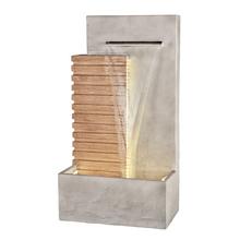 Obdĺžniková vonkajšia fontána s LED osvetlením.