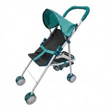 Modro-šedý kočík pre bábiky