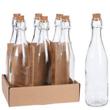 Sklenená fľaša s objemom 500 ml.