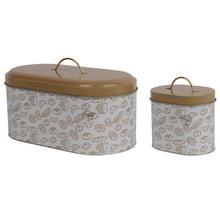 Chlebník box S/2 plech s dekorom pečiva.