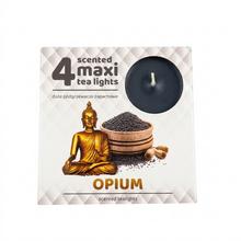 Sviečky čajové voňavé MAXI OPIUM v balení po 4 kusoch.