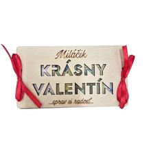 Obálka na peniaze s nápisom Krásny Valentín.