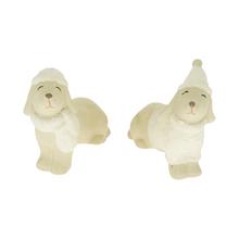 Porcelánový pes v mixe farieb, 9x3.5x7.5 cm.